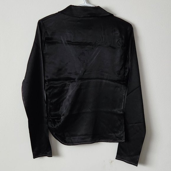 NWT ZARA Ruched Satin Effect Top - Picture 5 of 6